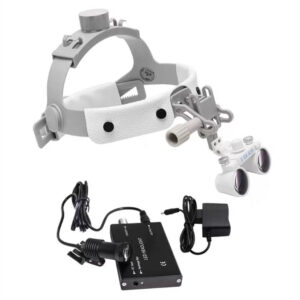 Lupa stomatologiczna montowana na głowicy- zestaw