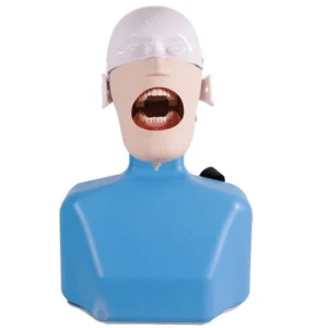 Zahnarztsimulator - Büste an der Kopfstütze des Stuhls und am Tisch befestigt (2in1)