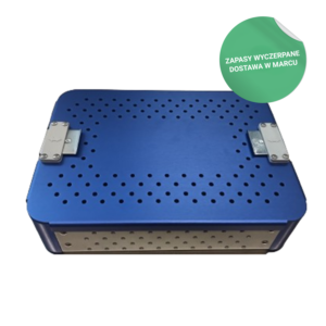 Perforowana wanienka sterylizacyjna z blokadą pokrywy, #3101