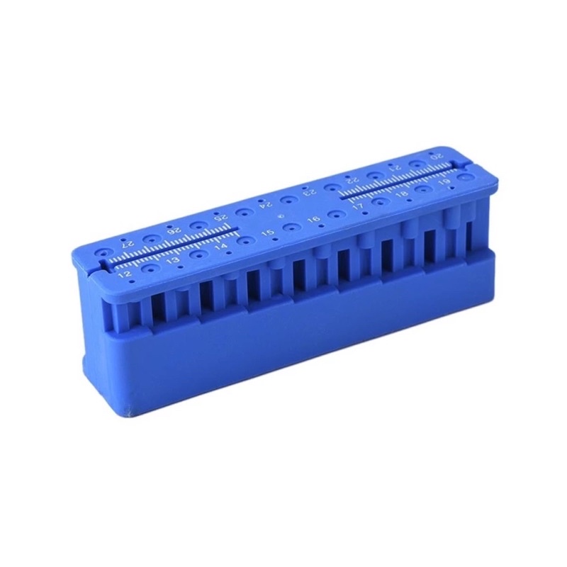 Blok pomiarowy na pilniki ortodontyczne