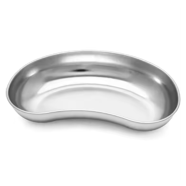 Metalowa miska nerkowata